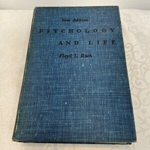 Psychology And Life‎ By Floyd L. Ruch New Edition Hardcover 1941